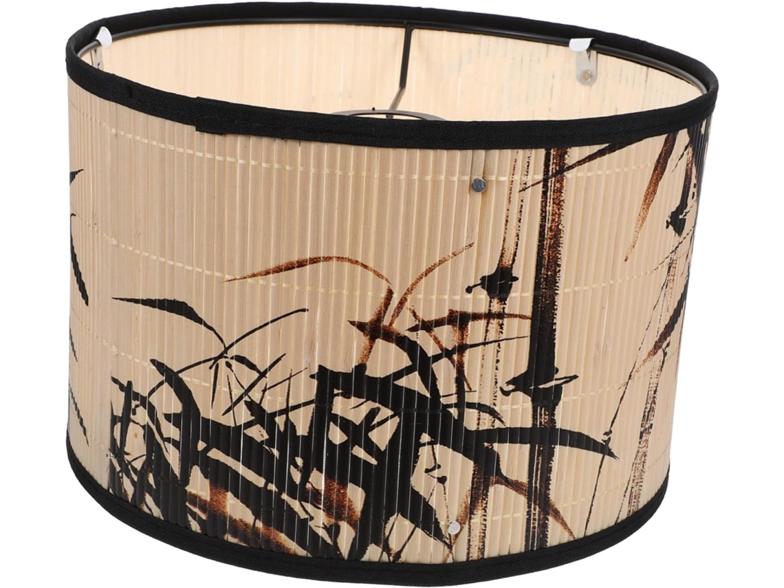 Luminária de Teto Suspensa Decorativa e Resistente em Bambu SFUSHOS