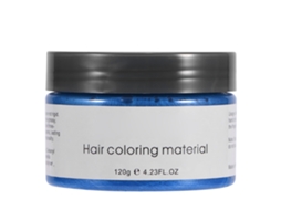 Creme de coloração capilar descartável unissex 2026, 120g, cera modeladora de cabelo (azul)
