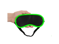 Glow in the Dark Masker - Verde ne�n/negro