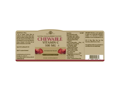 Vitamin C Adulto 500mg 90 Unidades Cranberry / Raspberry One Size Brown