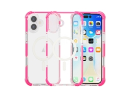 Capa De Acrílico Transparente À Prova De Choque Para Iphone 16 - Magnética - Magsafe