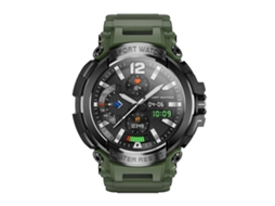 Lurelia Relógio Inteligente T90 Bluetooth, Ritmo Cardíaco, Spo2, Sono, Pressão, Alarme, 1,5", 360×360, Silicone