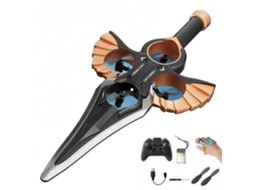Espada voadora com controle remoto, presente para meninos de 8 a 12 anos, planador RC leve e fácil de pilotar para crianças pequenas Slowmoose (bronze preto)