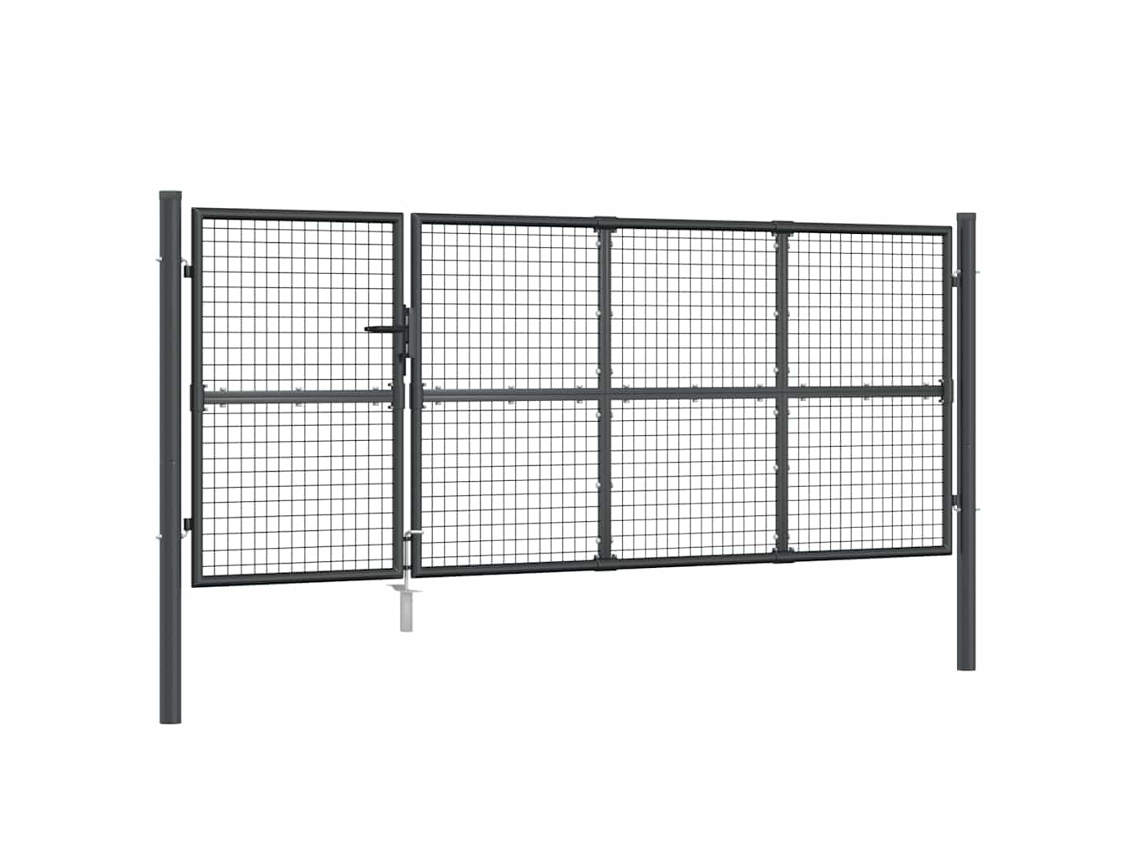 Portão de Jardim em Tela 350x125 cm Aço Galvanizado MAISON EXCLUSIVE