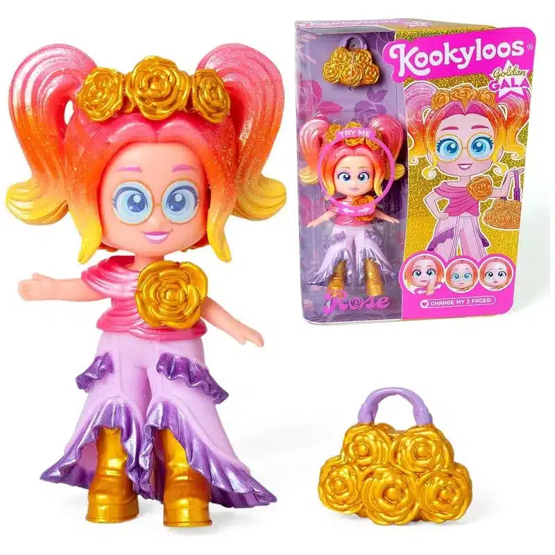 Muñeca Kookyloos Golden Gala Rose Con Accesorios 35009 Magicbox Magic Boxmagicboxp24