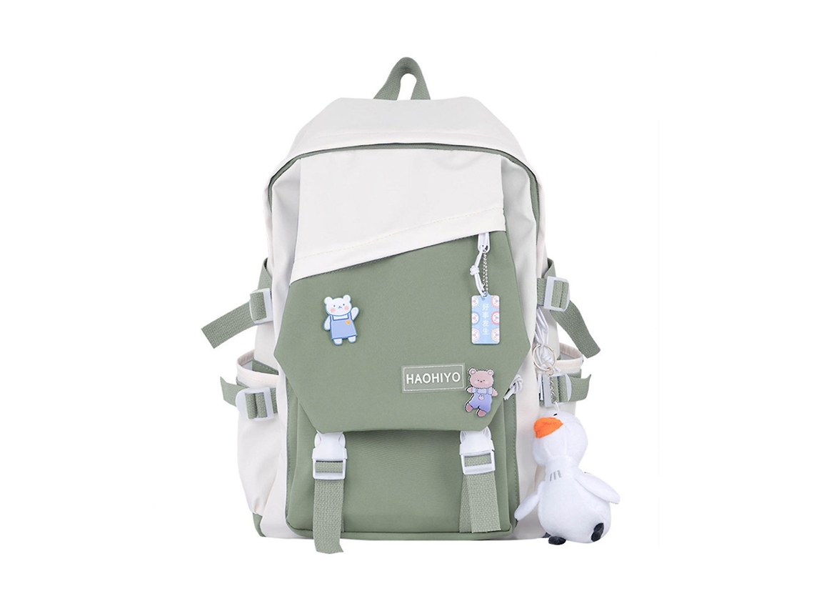 Mochila Com Lindos Acessórios De Pingentes E Broches, Mochila Escolar Para Meninas, Adolescentes, Estudantes, Mochila De Nylon. Olysi Shop