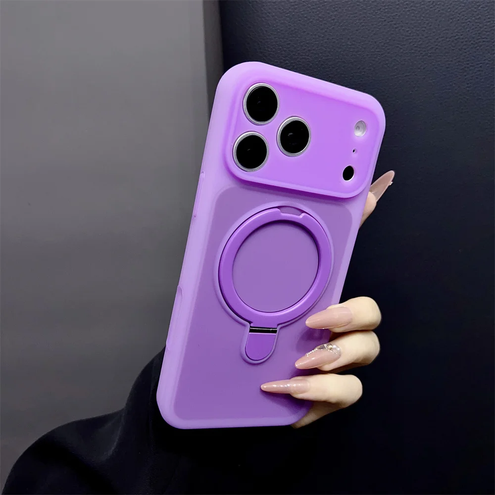 Capa De Silicone Para Iphone 17 (roxa), Compatível Com Iphone, Capa Protetora À Prova De Choque.