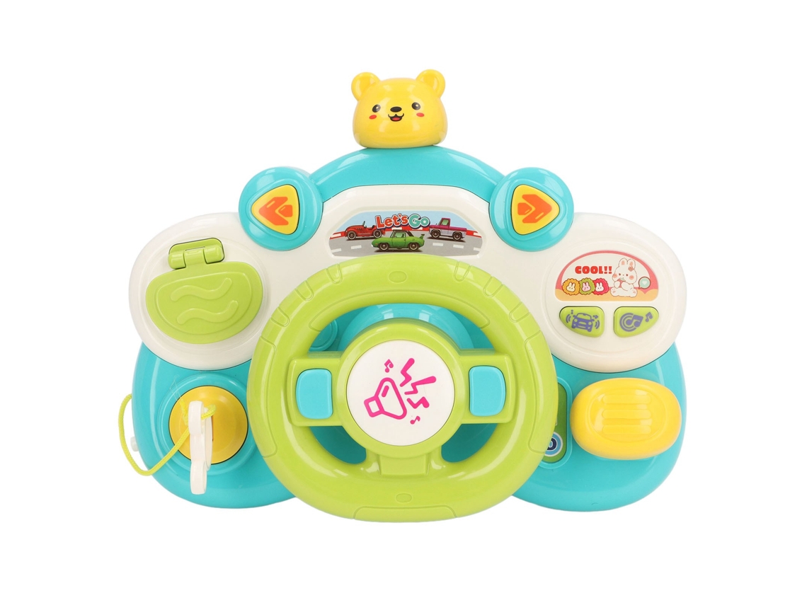 Ats brinquedo de Volante para Bebê com Efeitos de Luz e Música Educatsivo Multifuncional para Casa e Exterior
