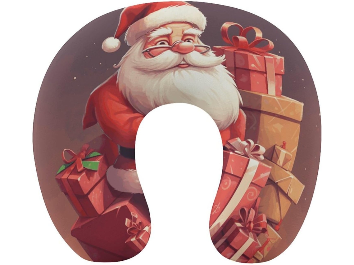 Almofada U com Estampa Papai Noel | S/MARCA