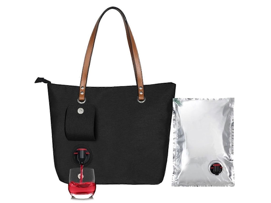 Lurelia Bolsa Térmica Para Vinho Poliéster Prata Gel Congelante 750 Ml Portátil Piquenique