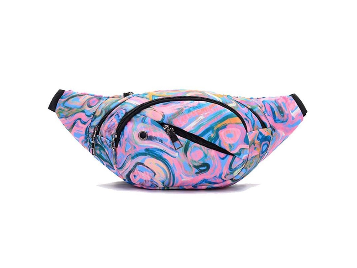 2026 bolsa de Cintura Unissex Ajustável Impermeável com 4 Bolsos para Caminhada, Viagens, Esportes e Festas