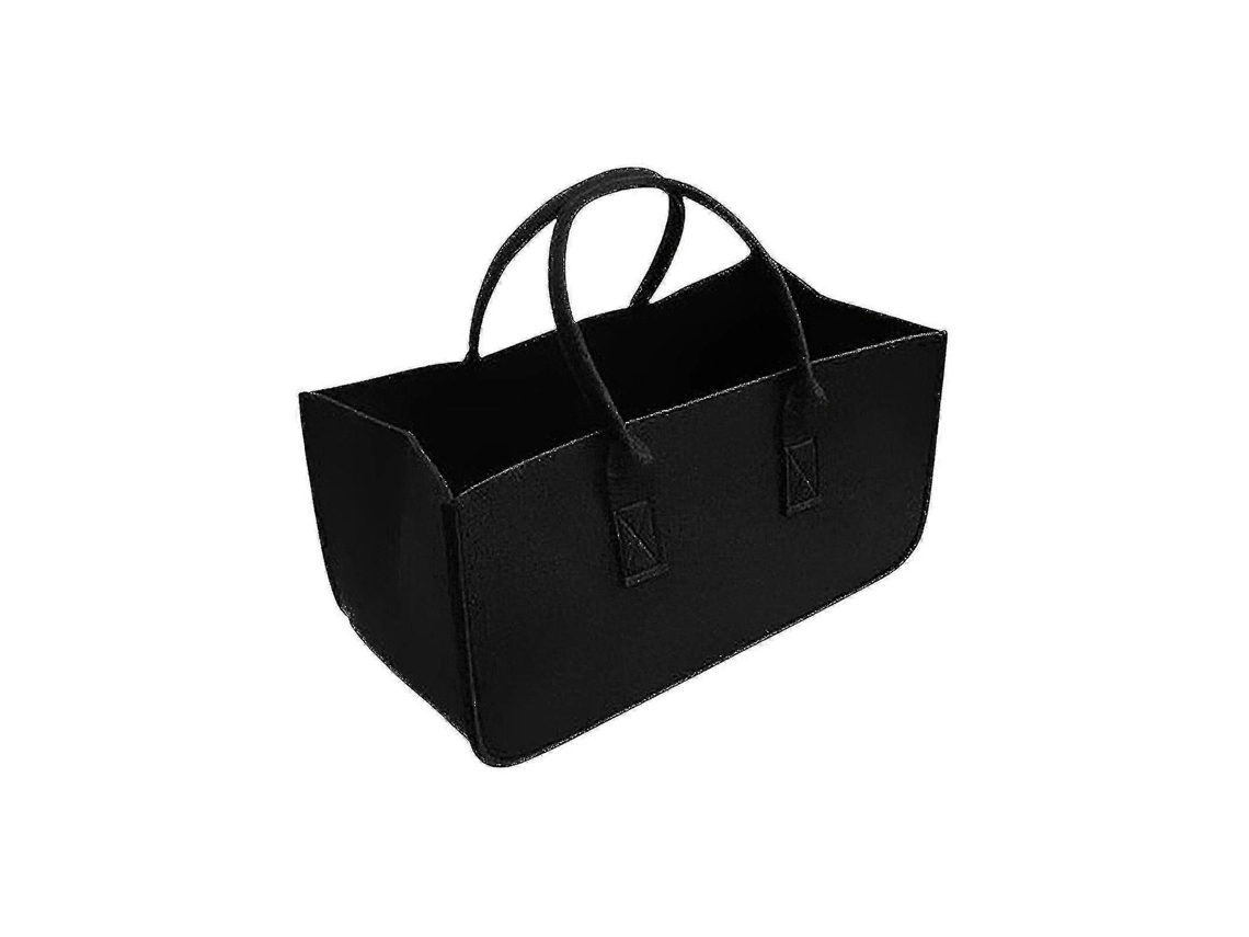 Sacos de Feltro para Lenha, Cesto Dobrável Feltro, Sacola Compras, Madeira Alta Qualidade. GOKOCO