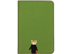 Porta-passaporte, Porta-passaporte Em Couro, Porta-passaporte Fofo, Cartão De Embarque, Cartão De Crédito(verde, Panda Pequeno)