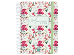 Agenda Finocam Cloe A5 15,5 X 21,2 Cm Verde 2026