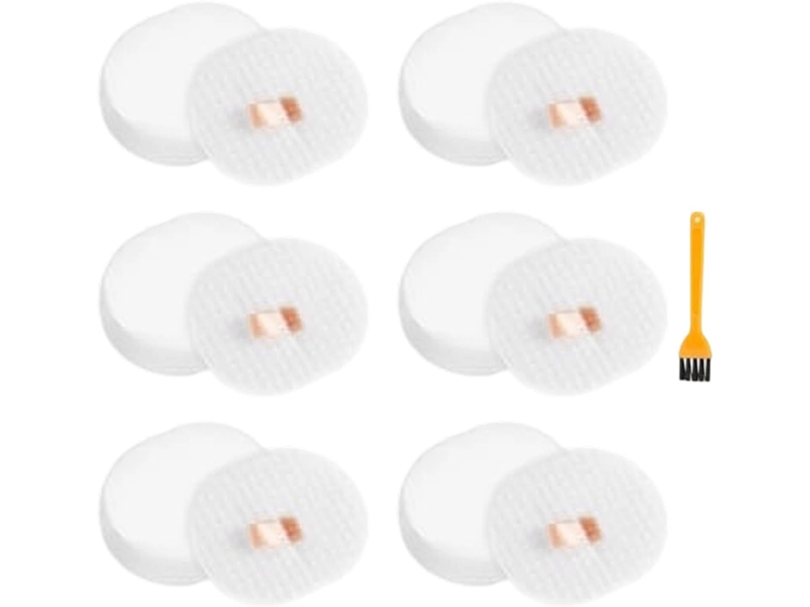 Kit Com 6 Filtros De Reposição Para Aspirador Pó Shark Ip3251,