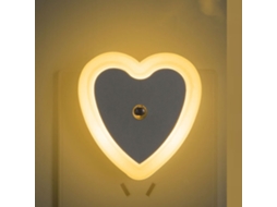 Conjunto de 4 Peças Sensores Inteligentes Controle Luz em Formato Coração BRILVIBERA