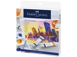 Tinta Aquarela FABER-CASTELL em Tubo Caixa de Papelão de 24