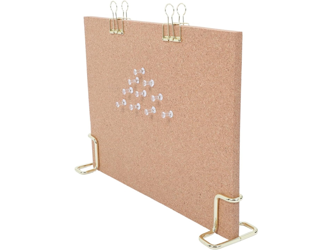 Quadro De Cortiça Dupla Face Com Suporte, Moldura Retangular