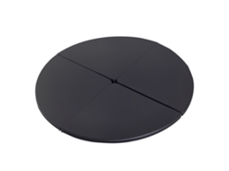 Tapete Dobrável Para Pole Dance, Ø 150 Cm, 5 Cm De Espessura, Revestimento Plástico Preto