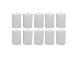 10 Rolos De Papel Térmico 80mm Para Recibos Lisos, Polvo Ligero, Núcleo Pequeño, Reemplazo
