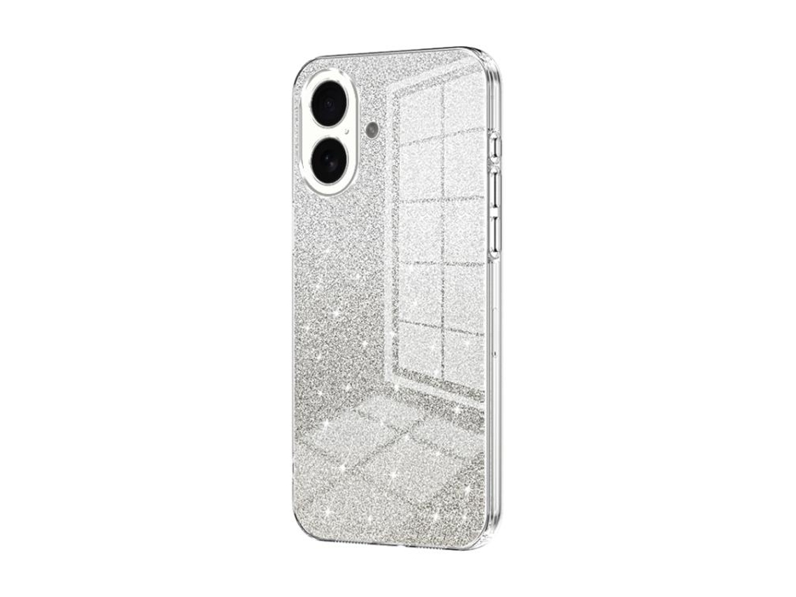 Capa Para Iphone 17 - Glitter Degradê - Acabamento Eletroplaqueado