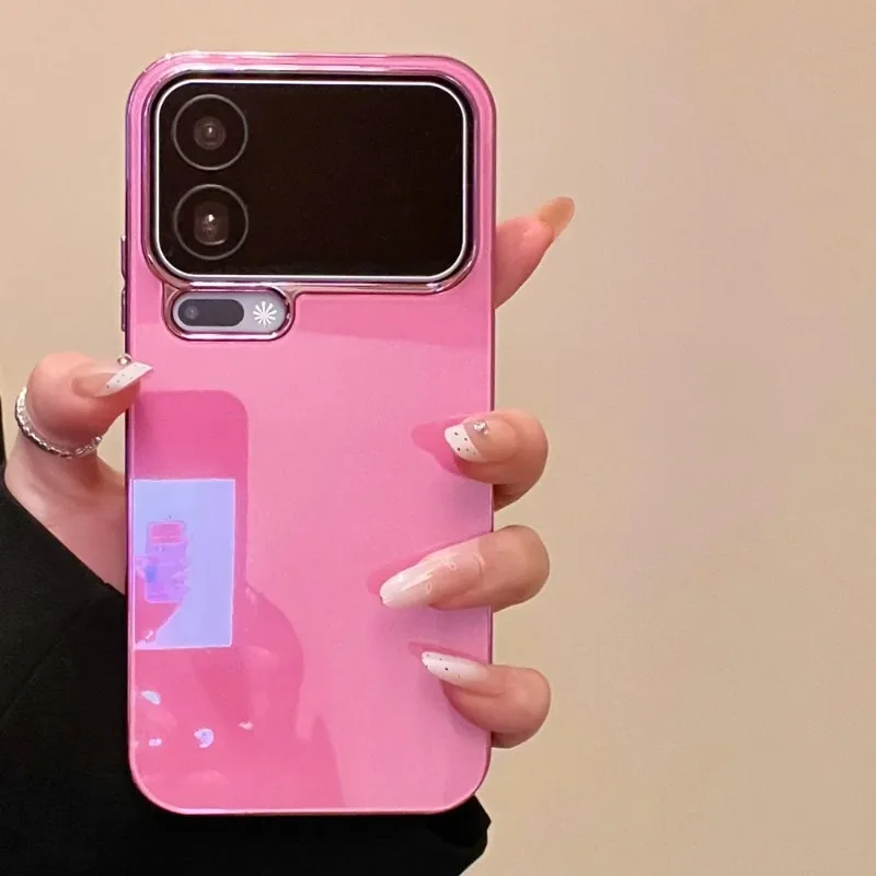 (xiaomi 17 Vermelho) Capa Para Celular Com Revestimento Eletroplástico, Brilhante E Resistente A Impactos, Ultrafina E Rígida.