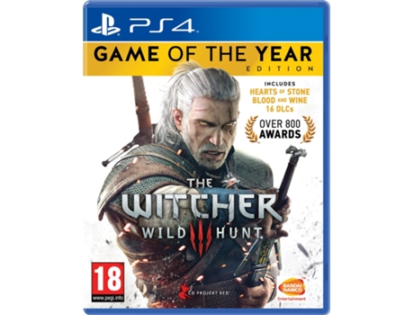 Jogo PS4 The Witcher 3: Wild Hunt (GOTY Edition) — RPG | Idade Mínima Recomendada: 18