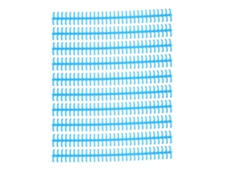10 Pcs Espinho de Encadernação Folheto 30 Buracos 10mm Plástico Pp Resistente Ao Desgaste para Escola Escritório Azul