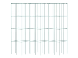 Conjunto De Gaiolas Metálicas Para Tomates E Plantas Trepadeiras 37x37x100cm Tekmaquinas