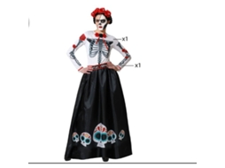 Disfarce Esqueleto Mexicana Multicolor Xl
