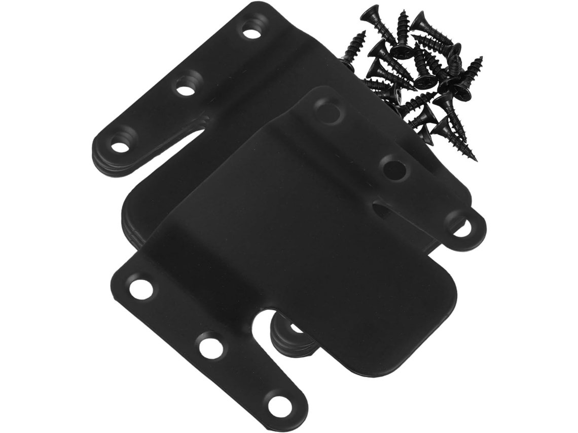 Conjunto De 4 Conectores De Ferro Para Sofás De Canto, Pretos
