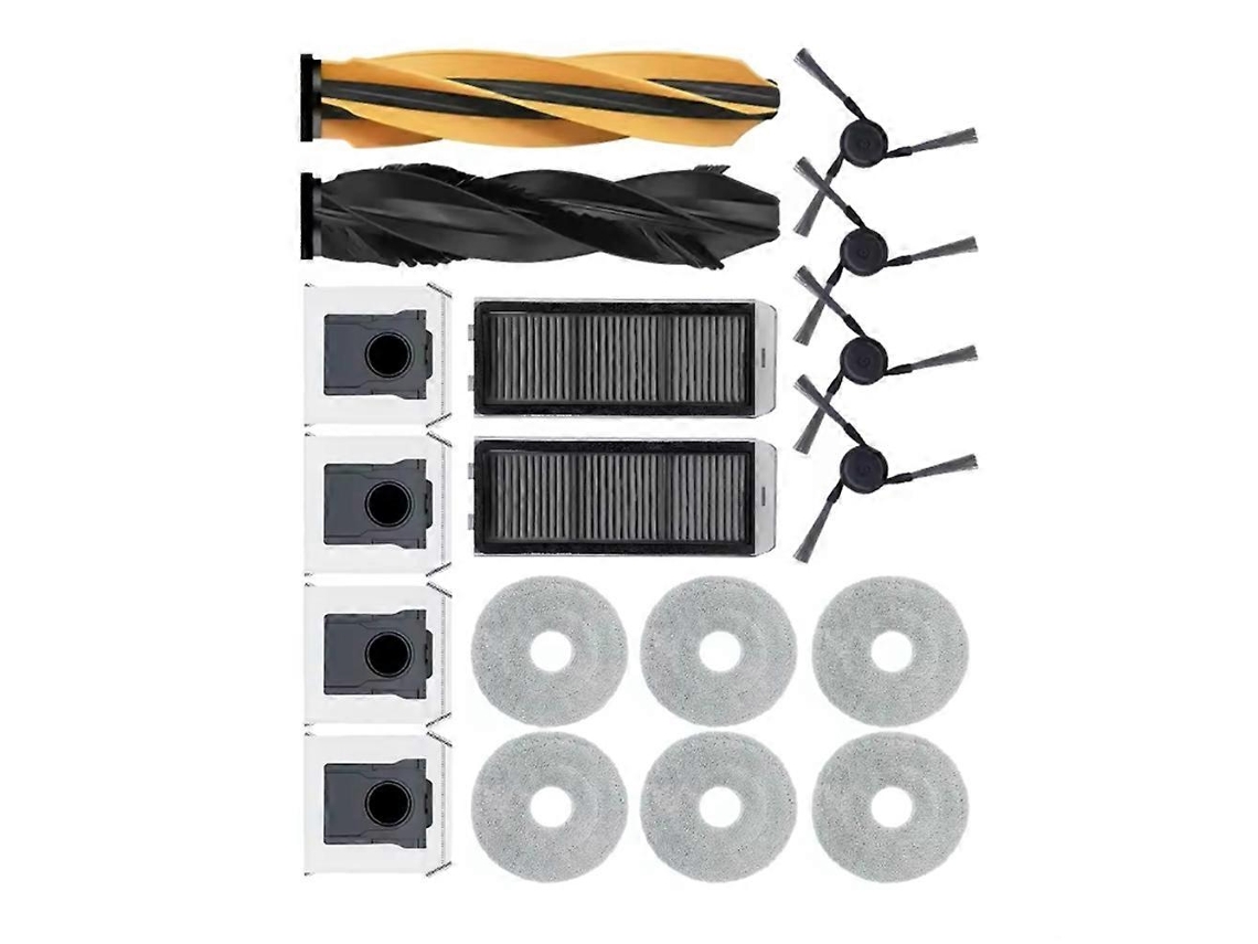 18 Pcs For X50 Ultra/x50 Master/l50 Pro Ultra Vacuum Roller Side Brush Hepa Filter Mop Pad Dust Bag