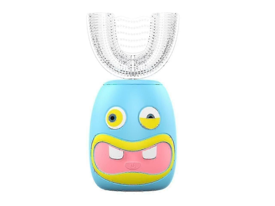 Escova De Dentes Elétrica Infantil 'em Formato De U 360°', Escova De Dentes Automática Para Crianças, Azul