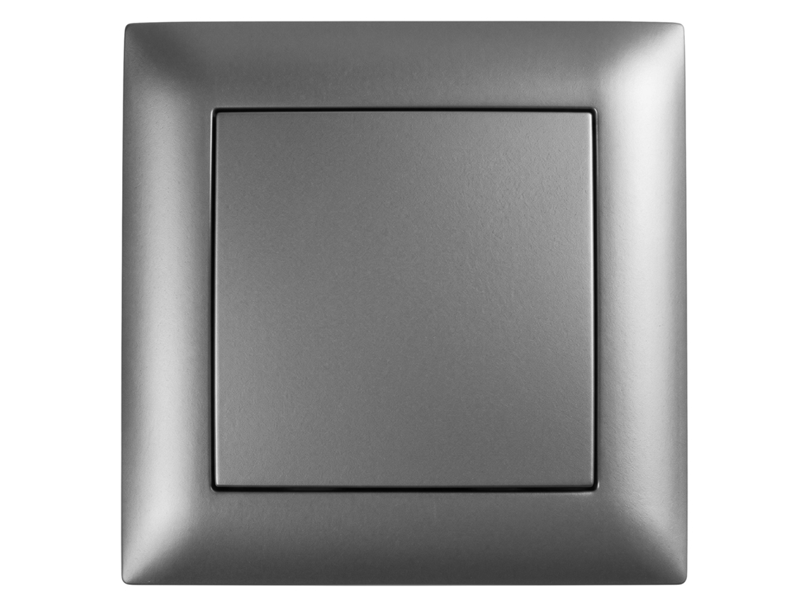 Toolight Interruptor Simples Com Moldura Oste Jnh006-w Grey