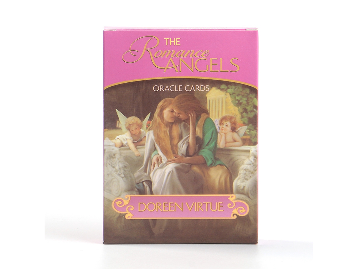 "romantic Angel Oracle Cards" É Um Jogo De Tabuleiro Contendo 44 Cartas De Oráculo Em Papel Brilhante.