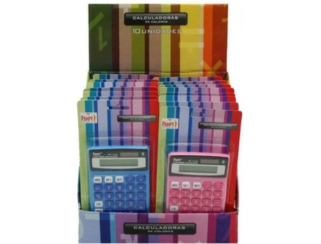 Livro Calculadora Pampy 8 Dígitos Colores Surtidos De Desconocido (espanhol)
