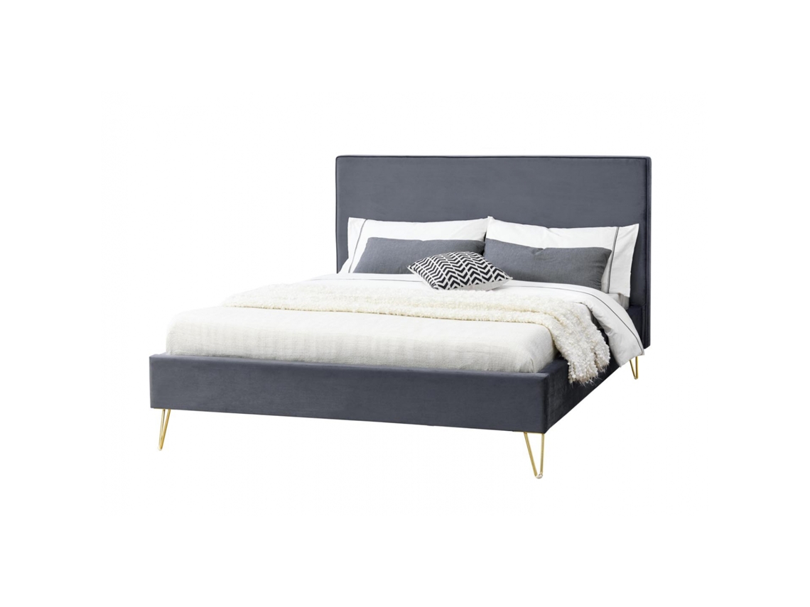 Cama CONCEPT U Riverside (Cinzento - Dimensões do Colchão: 212x179x116 cm)
