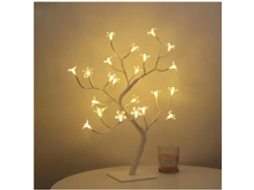 Luminária LED Zerodis em formato de bonsai, alimentada por USB, design moderno, para mesa, ideal para ambientes externos.
