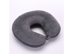 Almofada de Viagem Grande Vermelha 2 em 1, 24* 27* 9 Cm, Almofada de Pescoço para Aviões e Viagens, Ergonômica BRILVIBERA