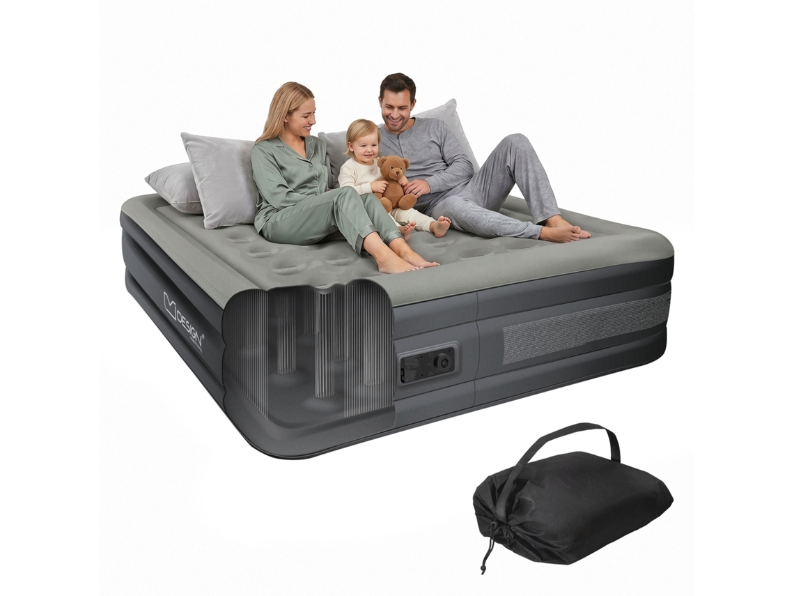 Colchão de Ar 2 Pessoas ML DESIGN 203x157x47cm | ML-DESIGN