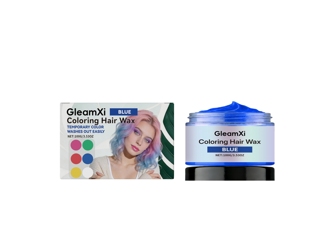 Tinta Temporária Azul Cabelo Vibrante Fácil