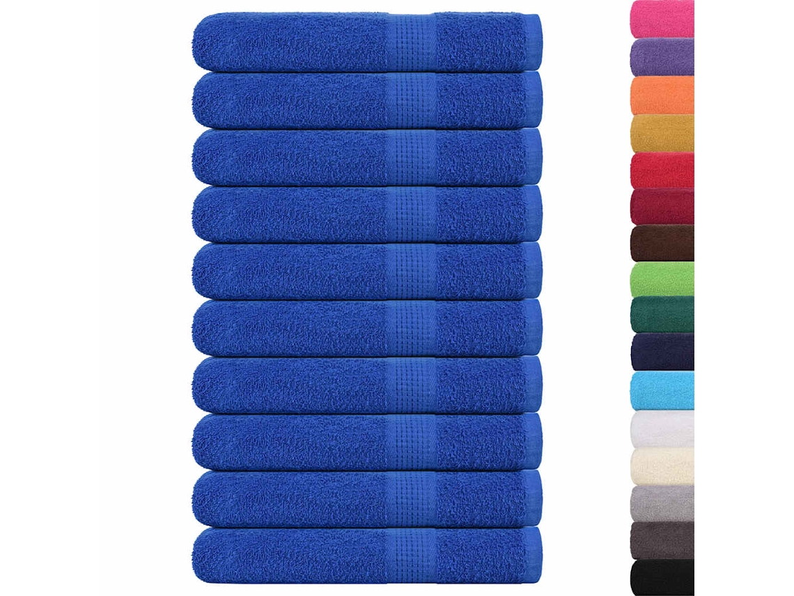 Toalhas Frogn 10 Pcs 100x200 Cm 360 G/m² Azul HARLANV1