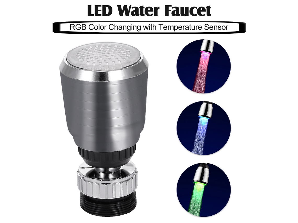 Torneira Led Com Luz Rgb Controle De Temperatura