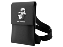 Karl Lagerfeld Bolsa De Ombro Para Telefone Design Elegante E Prático Preto