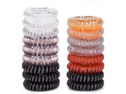 Pacote com 17 Elásticos de Cabelo Sem Vinco Laços de Cabelo em Espiral Faixas de Cabelo Multicoloridas À Prova D'Água Elásticos JEDBESETZT