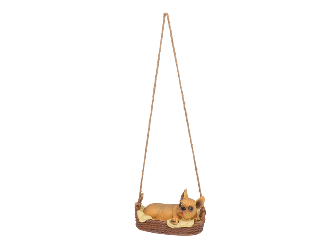 Estátua de Cachorro Resina Decorativa S/MARCA