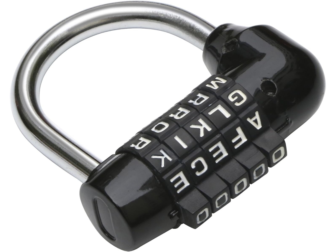 Tressino Cadeado De Combinação, Preto, Com Combinação, Para Malas