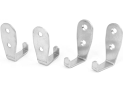 Conjunto de 4 Acessórios para Banheiro, Ganchos de Parede/porta em Aço Inoxidável com 7 Formatos CHABERLU