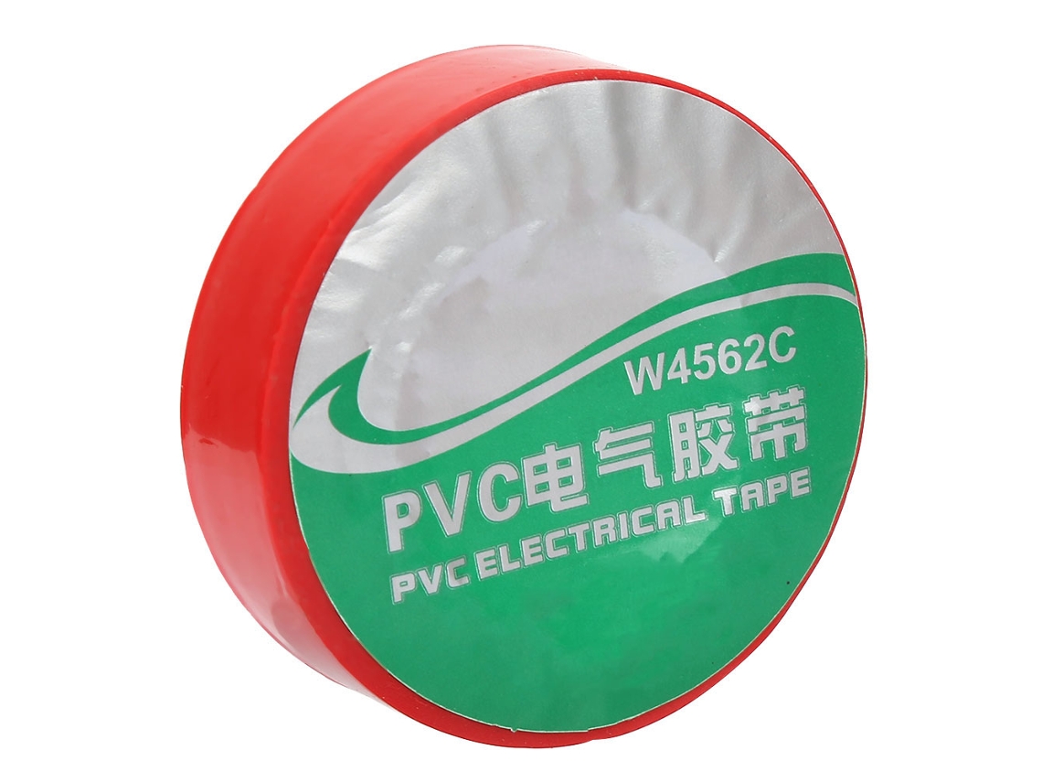 Fita Isolante Elétrica Vermelha Pvc À Prova D'água, Incombustível, Sem Chumbo - 10 Unidades (20m Cada)