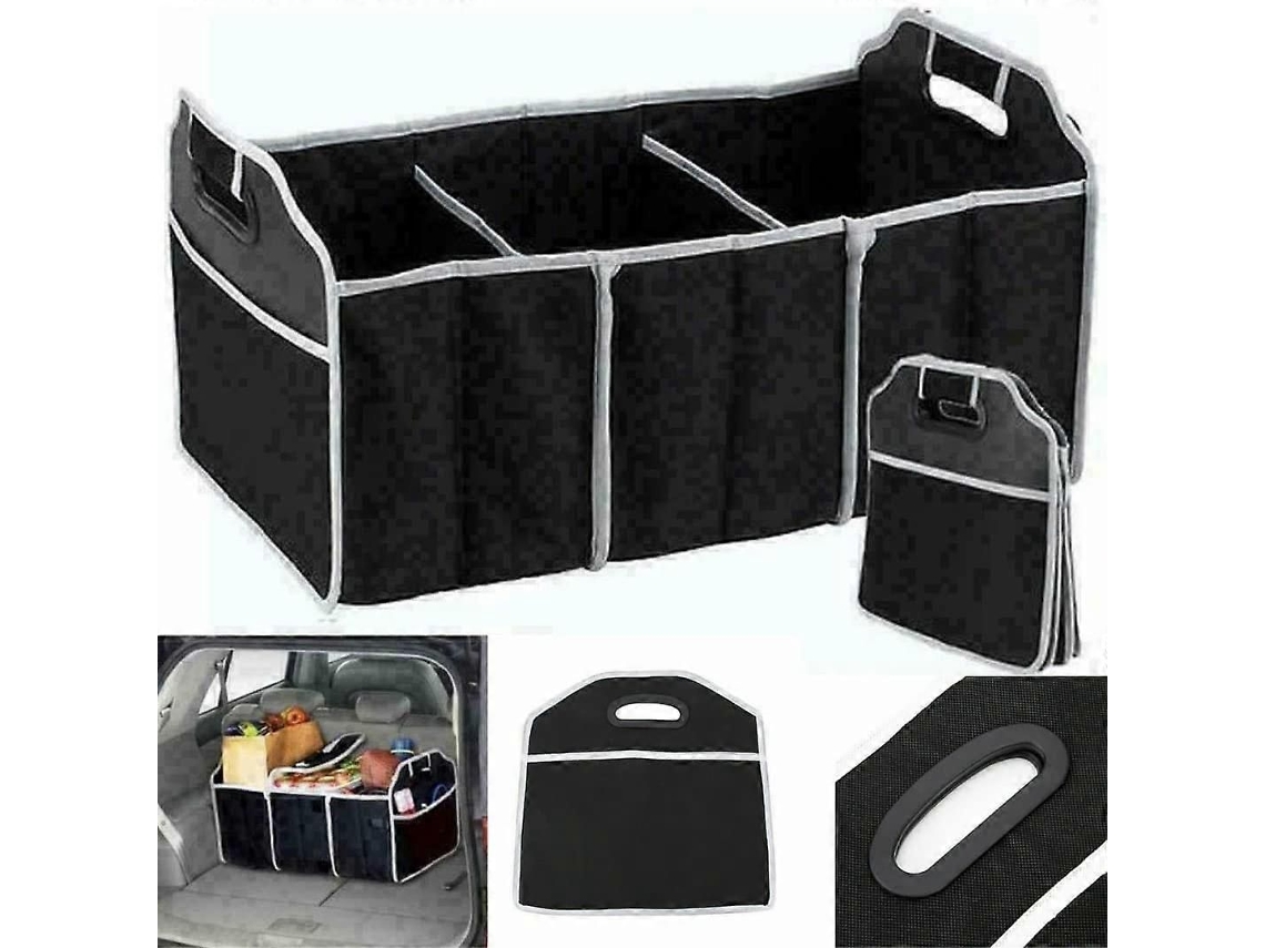 Organizador de Porta malas para Carro, Bolsa de Compras Dobrável e Resistente para Viagens, Ideal para Carros, Vans e Caminhões Preto GOKOCO